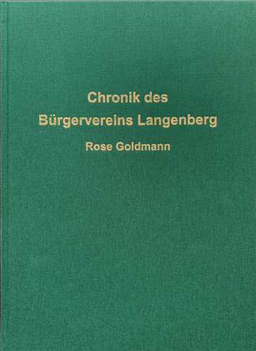Buchcover: Chronik des Bürgervereins Langenberg